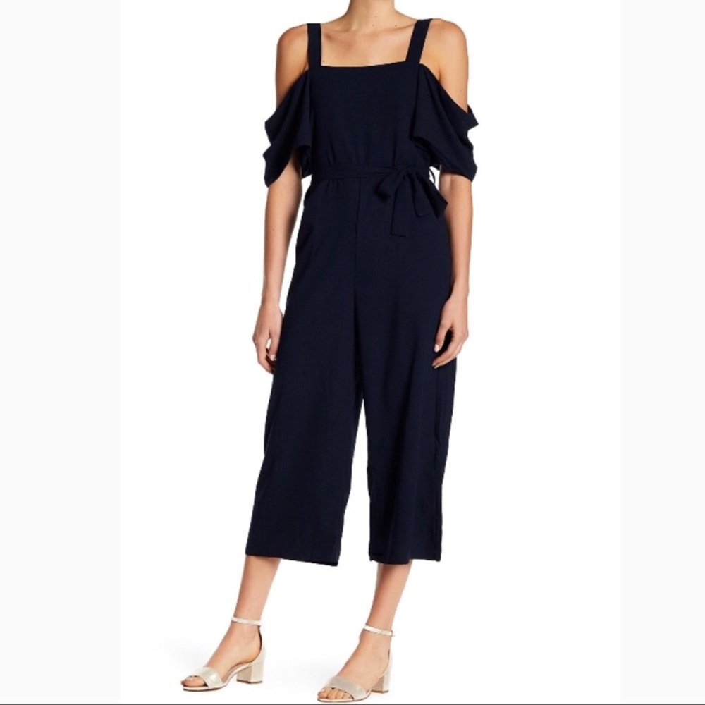 KNOW ONE CARES Cold shoulder culotte jumpsuit NWT